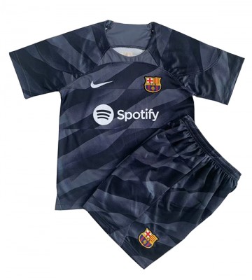 Barcelona Portero Segunda Equipación Niños 2023-24 Manga Corta (+ Pantalones cortos)